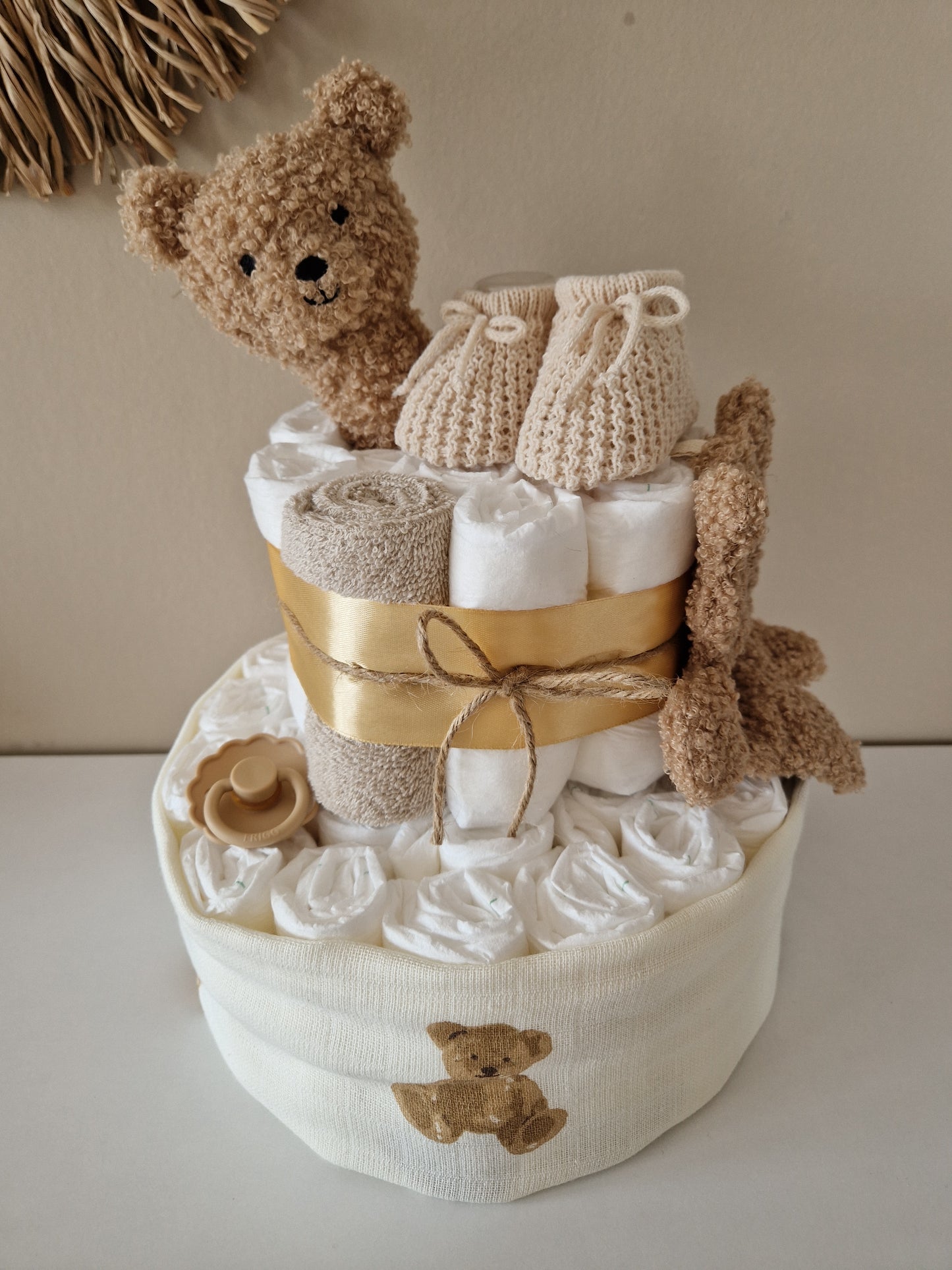 Luiertaart Jollein Teddy Bear Biscuit
