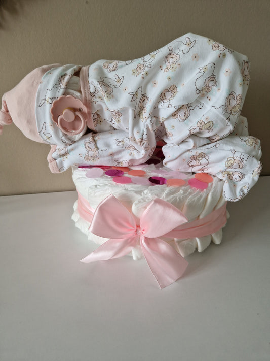 Luiertaart baby meisje