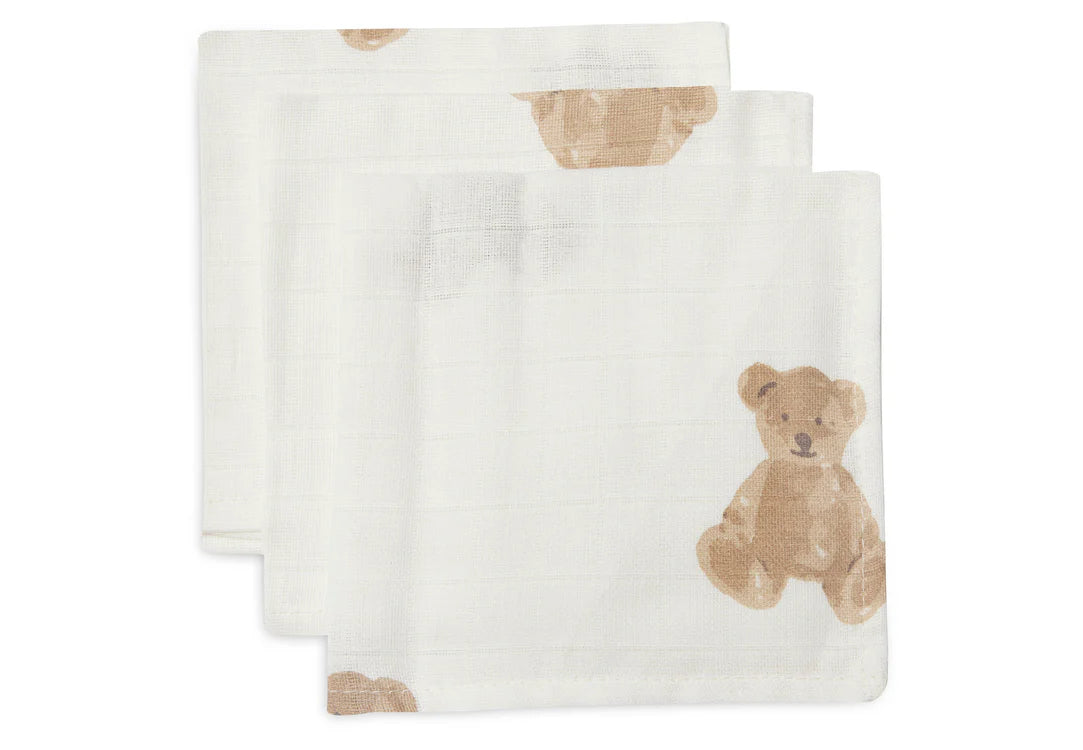 Jollein Monddoekjes Teddy Bear 3-pack